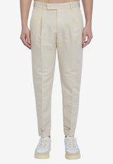 PT Torino Rebel Straight-Leg Pants Cream CORSZAZ40FWD-PU38-0015