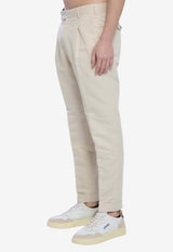 PT Torino Rebel Straight-Leg Pants Cream CORSZAZ40FWD-PU38-0015