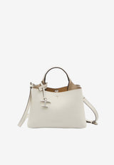 Tod's Micro Hammered Leather Top Handle Bag Cream XBWAPAEL000-QRI-1O92