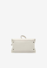 Tod's Micro Hammered Leather Top Handle Bag Cream XBWAPAEL000-QRI-1O92