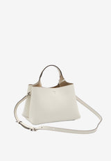 Tod's Micro Hammered Leather Top Handle Bag Cream XBWAPAEL000-QRI-1O92