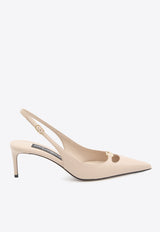 Dolce & Gabbana Lollo 60 DG Logo Slingback Pumps Pink CG0796-A1953-80095