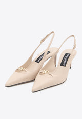 Dolce & Gabbana Lollo 60 DG Logo Slingback Pumps Pink CG0796-A1953-80095