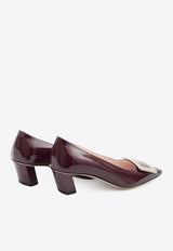 Roger Vivier Belle Vivier 45 Patent Leather Pumps Bordeaux RVW00600920-D1P-R802
