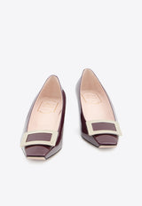 Roger Vivier Belle Vivier 45 Patent Leather Pumps Bordeaux RVW00600920-D1P-R802