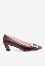 Roger Vivier Belle Vivier 45 Patent Leather Pumps Bordeaux RVW00600920-D1P-R802