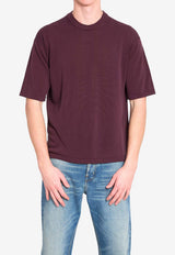 Roberto Collina Basic Crewneck T-shirt Bordeaux 261MYA11021--37