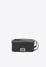 Fendi Baguette Leather Shoulder Bag Gray 7VA572-ARLZ-F0J55