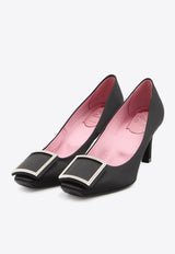 Roger Vivier Trompette 70 Satin Pumps Black RVW4004410-RS0-B999