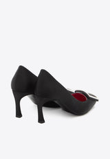 Roger Vivier Trompette 70 Satin Pumps Black RVW4004410-RS0-B999