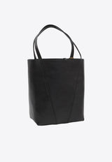 Chloé Spin Tote Bag in Glossy Leather Black CHC25SS811N84--001