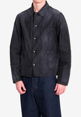 Maison Margiela Sports Vintage-Effect Jackets Blue S50AM0656-M35702-900