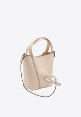 Chloé Small Spin Leather Tote Bag Pink CH25SS812N84--6J5