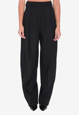 TheLatest Cara Pleated Pants in Wool-Blend Black 3116W0206-ABTPB-T0002