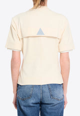 Moncler Grenoble Logo Embroidered Crewneck T-shirt Beige L10988C0009-89AW1-034