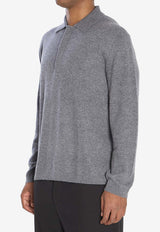Lisa Yang Emil Polo Sweater Gray 3024013--GR