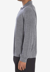 Lisa Yang Emil Polo Sweater Gray 3024013--GR