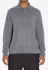 Lisa Yang Emil Polo Sweater Gray 3024013--GR