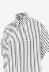 Balenciaga Striped Buttoned Shirt White 857833-TTM33-9086
