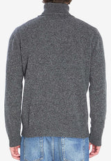 Roberto Collina Mouline Turtleneck Sweater Gray 253M39003--M3921