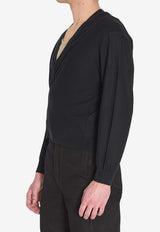 Lemaire Relaxed Twisted Cardigan Black P00023-LK087-BK999