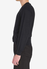 Lemaire Relaxed Twisted Cardigan Black P00023-LK087-BK999
