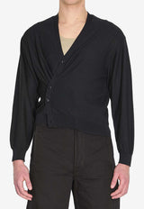 Lemaire Relaxed Twisted Cardigan Black P00023-LK087-BK999