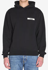 Jacquemus Gros Grain Hooded Sweatshirt Black HOM00247A-J00126-990