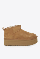 UGG Classic Ultra Mini Platform Suede Boots Chestnut 1135092--CHE
