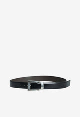 Versace Monogram Leather Belt Black 1024197-1A17848-1B00K