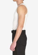 Lemaire Ribbed Tank Top Cream TS0006-LJ1030-WH086