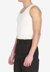 Lemaire Ribbed Tank Top Cream TS0006-LJ1030-WH086