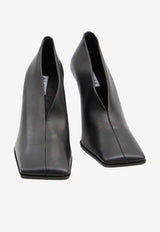 Alaïa 90 Square-Toe Nappa Leather Pumps Black AA3E1020I106--999