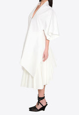 Jacquemus Moisson Open-Back Midi Dress White TOW00889A-W00780-100