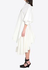 Jacquemus Moisson Open-Back Midi Dress White TOW00889A-W00780-100
