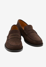 Tod's Suede Stitched Loafers Brown XXM48L00640-RE0-S800