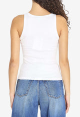 Alaïa Darts Tank Top White AA9H1389J085C--000