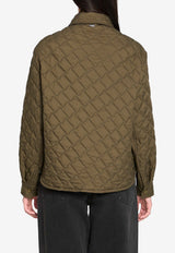 Herno Quilted Buttoned Jacket Green GI000351D-12456Z-7720