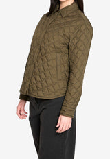 Herno Quilted Buttoned Jacket Green GI000351D-12456Z-7720
