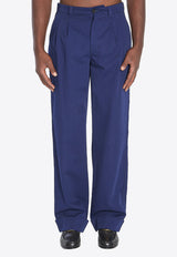 Valentino Straight-Leg Casual Pants Blue 7V3RBN15-ALS-788