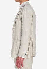 Barena Venezia Borgo Buttoned Blazer Pearl GIU5200-41467-538