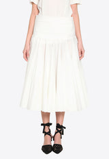 Jacquemus Draped Midi Skirt White SKW00660A-W00770-100