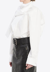 Saint Laurent Lavallière Collar Shirt White 865302-Y1H48-9000