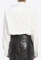 Saint Laurent Lavallière Collar Shirt White 865302-Y1H48-9000