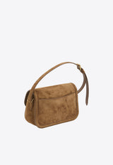 Saint Laurent Medium Solferino Suede Shoulder Bag Caramel 832330-1U80W-2916