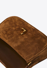 Saint Laurent Medium Solferino Suede Shoulder Bag Caramel 832330-1U80W-2916