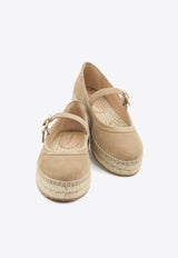 Gianvito Rossi Elda Espadrille Ballet Flats Beige G22366-05GOM-CAML