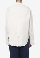 Alaïa Layered Poplin Shirt White AA9C1010T611C--000