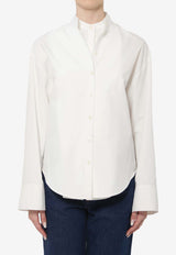 Alaïa Layered Poplin Shirt White AA9C1010T611C--000
