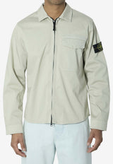 Stone Island Compass Patch Overshirt Gray L1S151200015-S0012-V0061